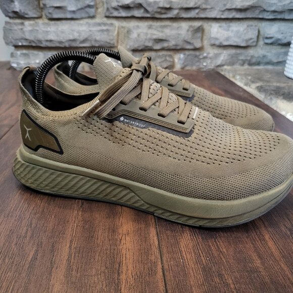 Flux Adapt Waterproof Runner Green Athletic Knit Sneakers Mens 8 / Womens 9.5 - Picture 2 of 16